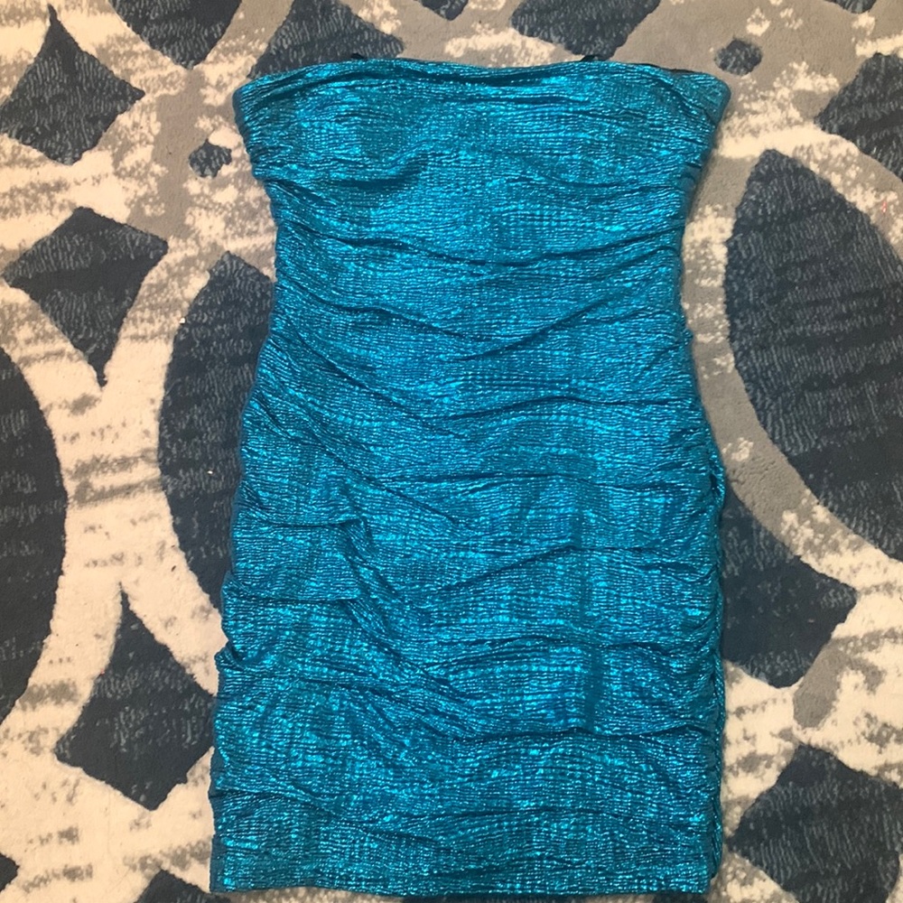 City Triangles Blue Party Dress